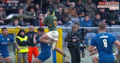 VIDEO. Afrique du Sud. Cheslin Kolbe vole avec les oiseaux pour un essai sublime face à l'Italie