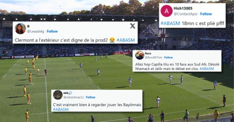 « Des chèvres », « C’est juste honteux », les supporters de l’ASM craquent, ceux de Bayonne jubilent