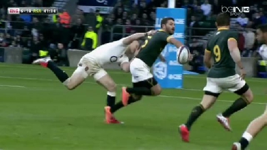 VIDÉO. Afrique du Sud : Le superbe essai de Cobus Reinach contre l'Angleterre