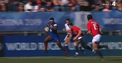 France U20 - Rayne Barka, ce talonneur qui pourrait jouer ailier a brillé face aux Gallois [VIDÉO]