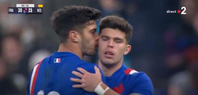 RUGBY.  WORLD CUP.  XV of France.  How many changes between the compositions of 2021 and 2023 against the All Blacks?