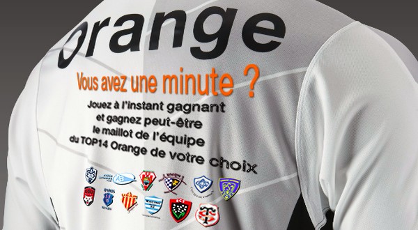 Gagnez un maillot de Top 14 avec Orange