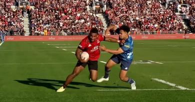 VIDEO. Super Rugby. Pas de l'oie, raffut dans les dents, Sevu Reece a fait la totale à son adversaire