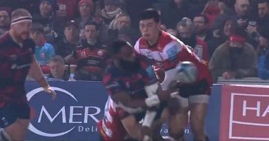 VIDEO. Premiership. Premier ballon, premier offload de génie pour Semi Radradra