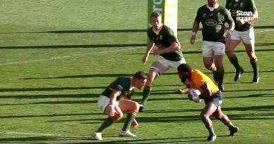 RUGBY. VIDEO. Cad-deb destructeur de Koroibete sur Pollard et les Wallabies corrigent les Boks