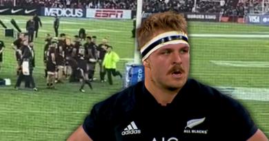 VIDÉO. All Blacks. Sam Cane balaye un supporter entré sur le terrain avant de s’excuser