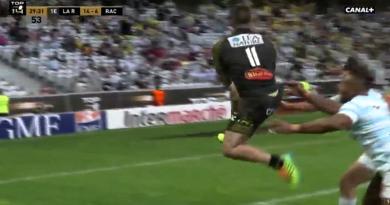 Top 14. Arthur Retière signe le premier essai des demies après un jeu au pied inspiré de Dulin