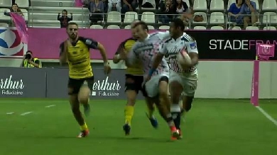 VIDEO. Top 14. Les jambes de feu de Nayacalevu pour l'essai de 90 mètres du Stade Français face à La Rochelle