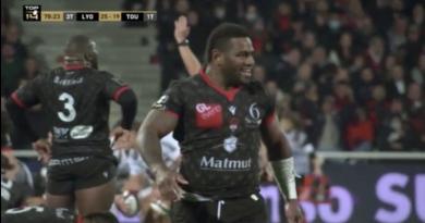 TOP 14. VIDÉO. Tuisova et le LOU mettent fin à la série du Stade Toulousain