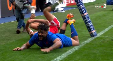 VIDEO. 6 Nations. Danty double la mise avec autorité, la France colle un 20 à 0 au Pays de Galles