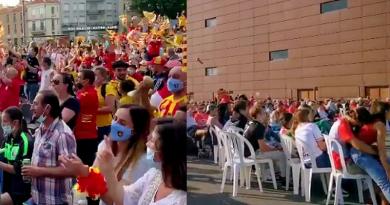 VIDEO. Deux salles, deux ambiances chez les supporters de l'USAP et du BO pendant la finale de Pro D2