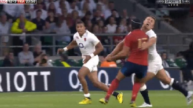 VIDÉO.  Angleterre - France : Sam Burgess distribue les caramels contre les Bleus