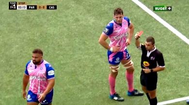 VIDEO. Top 14. 2 minutes et carton rouge pour Paul Alo-Emile (Stade Français) face à Castres