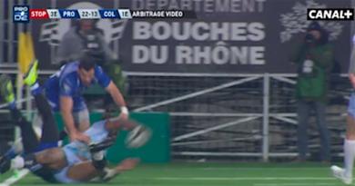 ARBITRAGE. L'essai de Provence Rugby après la passe au pied Florent Massip devait-il être accordé ?