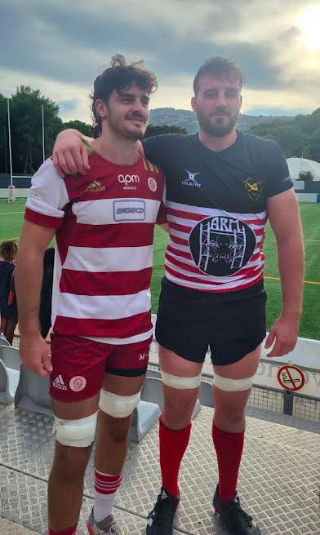 Le petit frère Nicolas (à gauche) et Gaël Davisseau. 