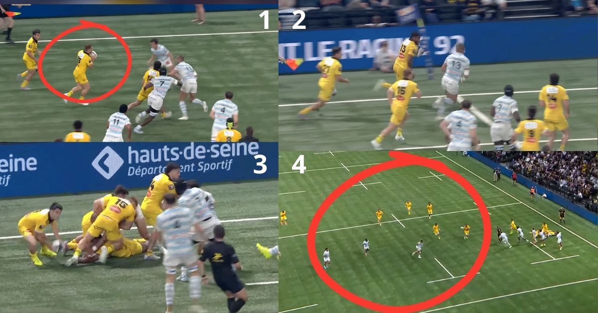 En 2 temps de jeu, le surnombre est créé. © Canal+