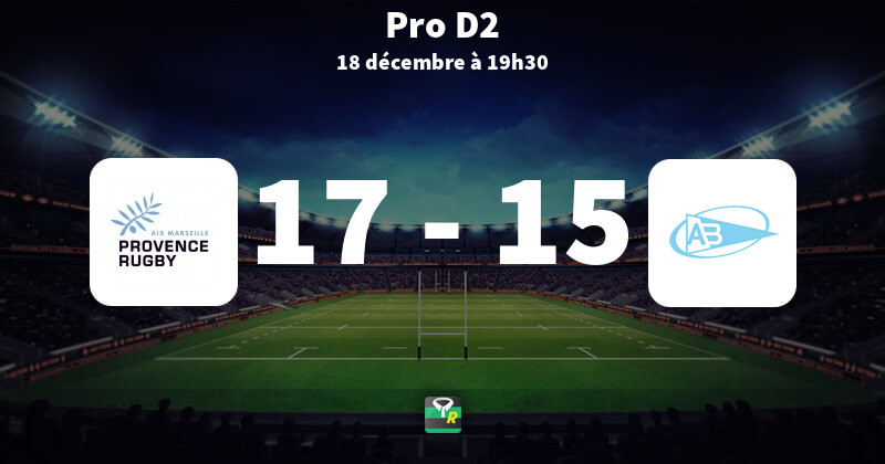Match provence rugby - aviron bayonnais, le 2015-12-18